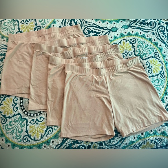 VGUC XXL Bundle of 4 Old Navy High Waisted Cotton-Blend Jersey Nude Biker Shorts - Picture 4 of 8